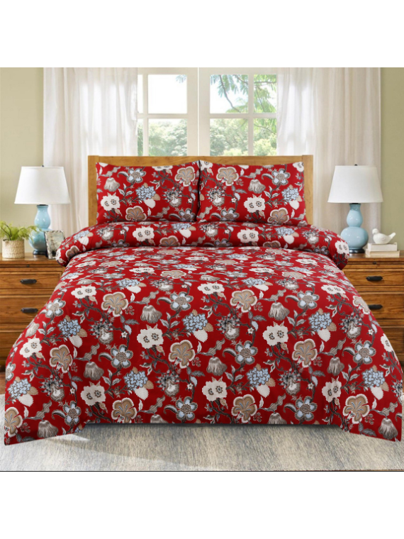 COTTON BEDSHEET | With pipped pillow | ST-B4