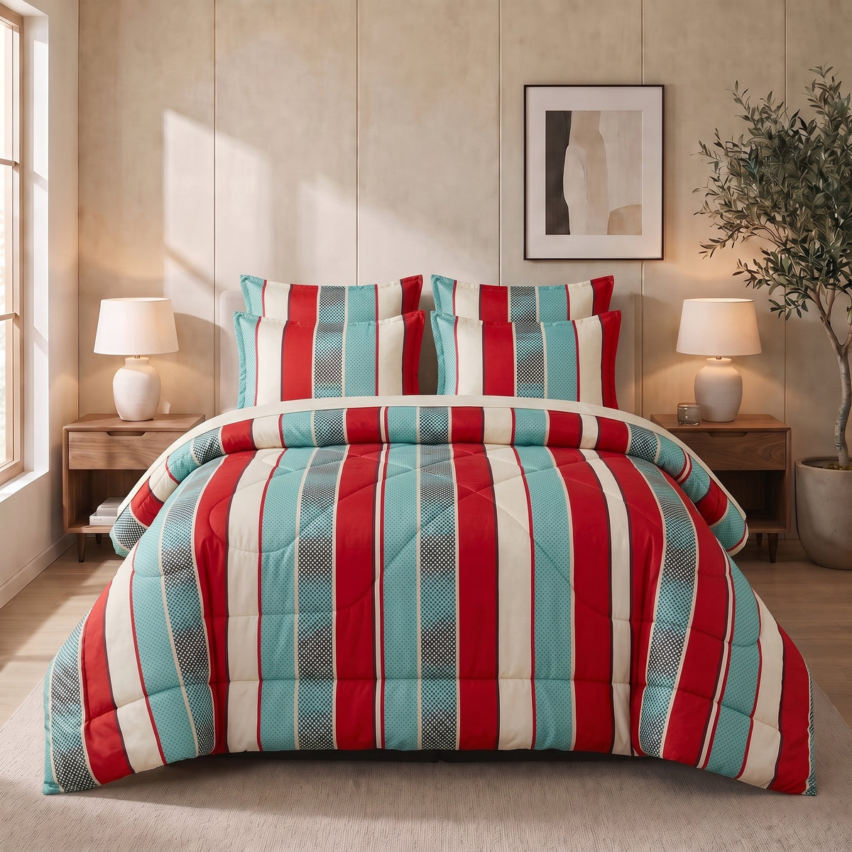 Winter Quilt/Razai Set SH-53 (Heavy polyester Filling)