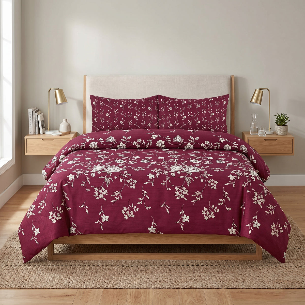 PRINTED PURE COTTON BEDSHEET ASH-4079