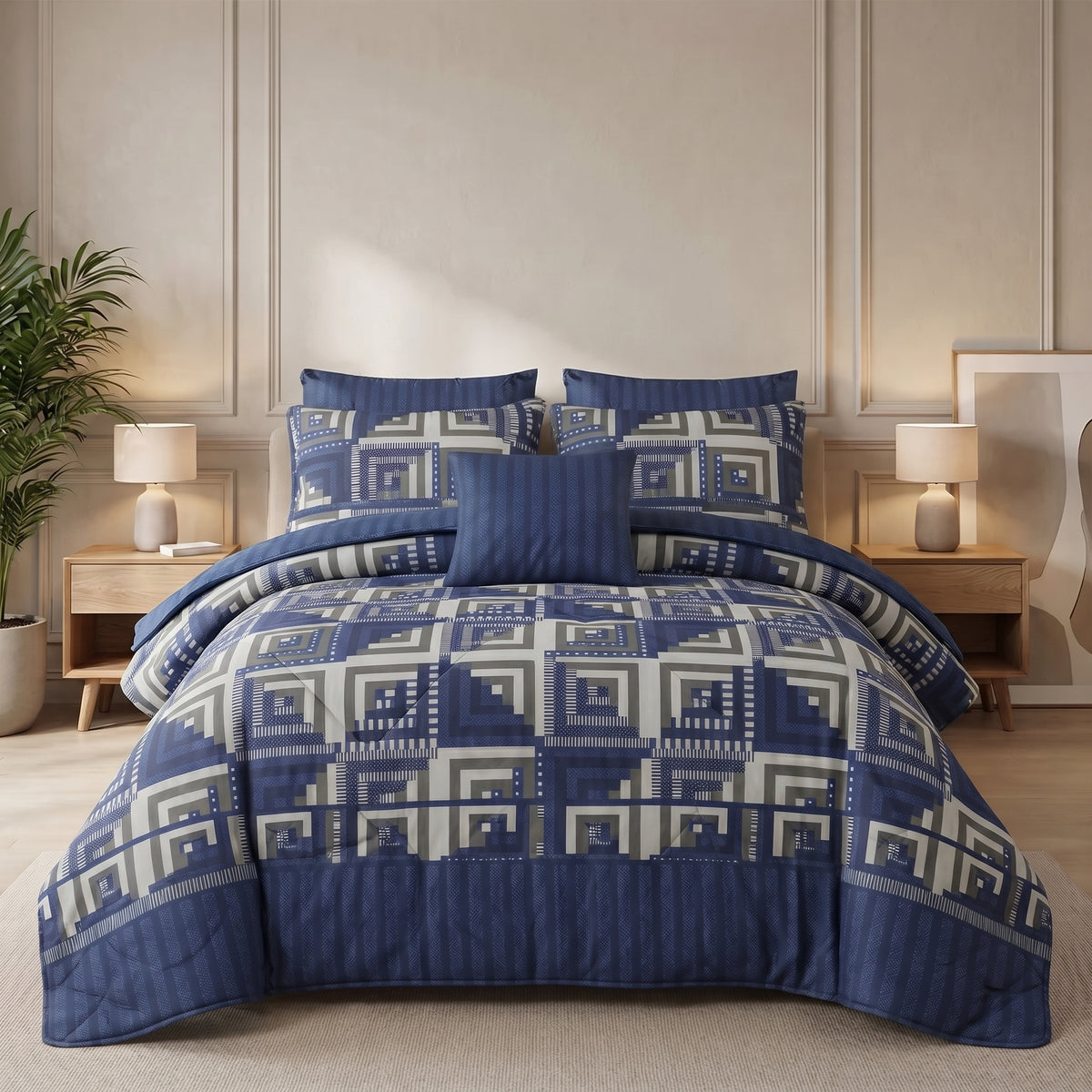 AUSTIN COTTON COMFORTER SET-7PCS 1034