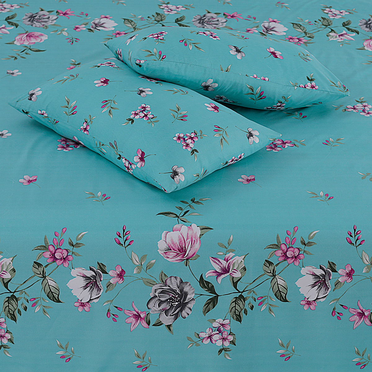 SIGNATURE SPECIAL SKY PRINTED PURE COTTON BEDSHEET ASH-4004