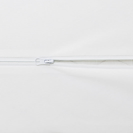 Double Sided Zipper Waterproof Mattress Cover - White