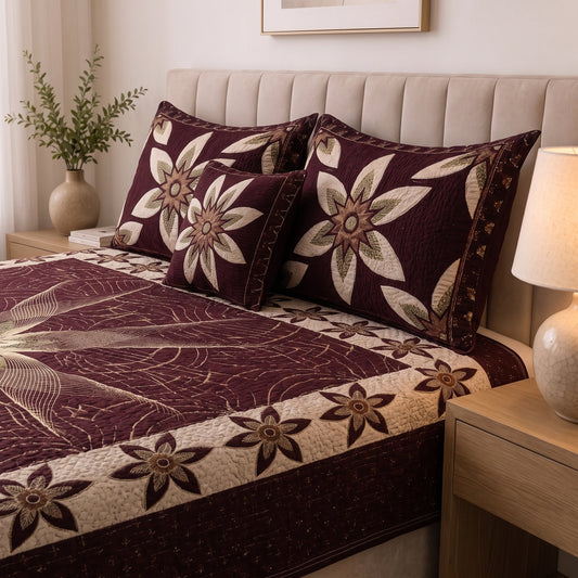 Plush Velvet 4-Piece Bedsheet Set-DZ0041