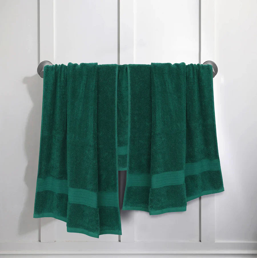 COTTON BATH TOWEL HUNTER GREEN