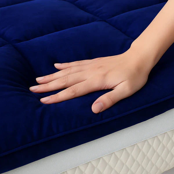 MATTRESS TOPPER NAVY BLUE