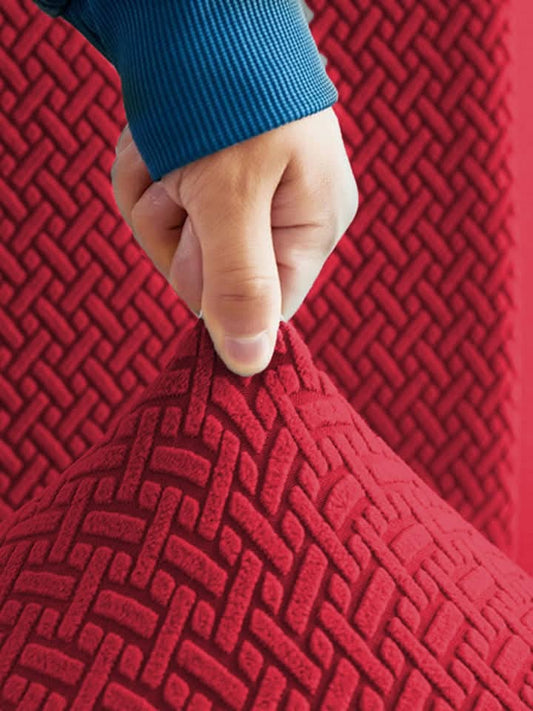 AINT MAT Velvet Turkish Sofa Cover - RED-MERON