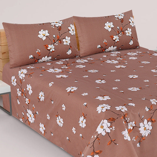 PRINTED PURE COTTON BEDSHEET ASH-40121