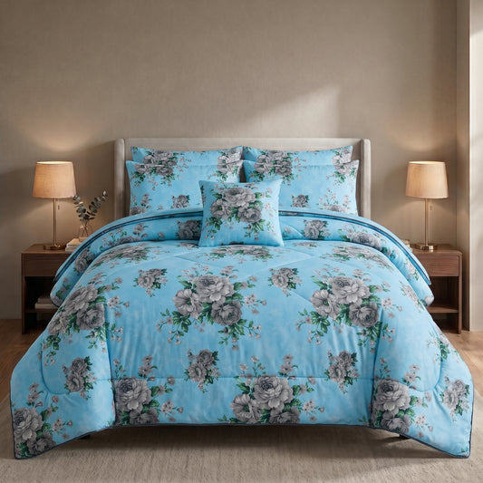 Celestia Cotton Comforter Set - 7 PCS
