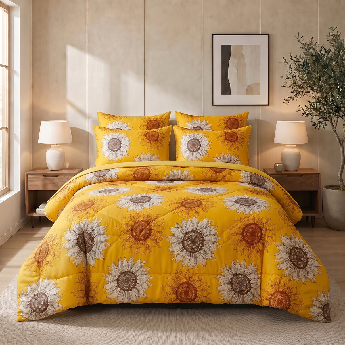 Winter Quilt/Razai Set SH-38 (Heavy polyester Filling)