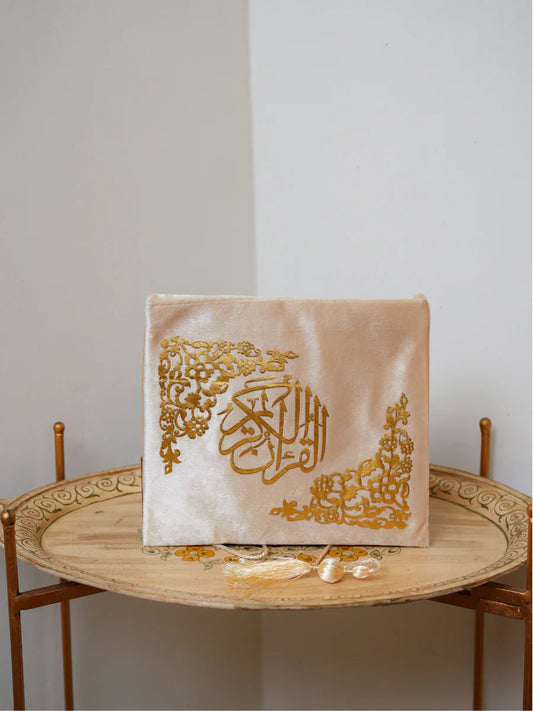 Premium Golden Velvet Quran Covers