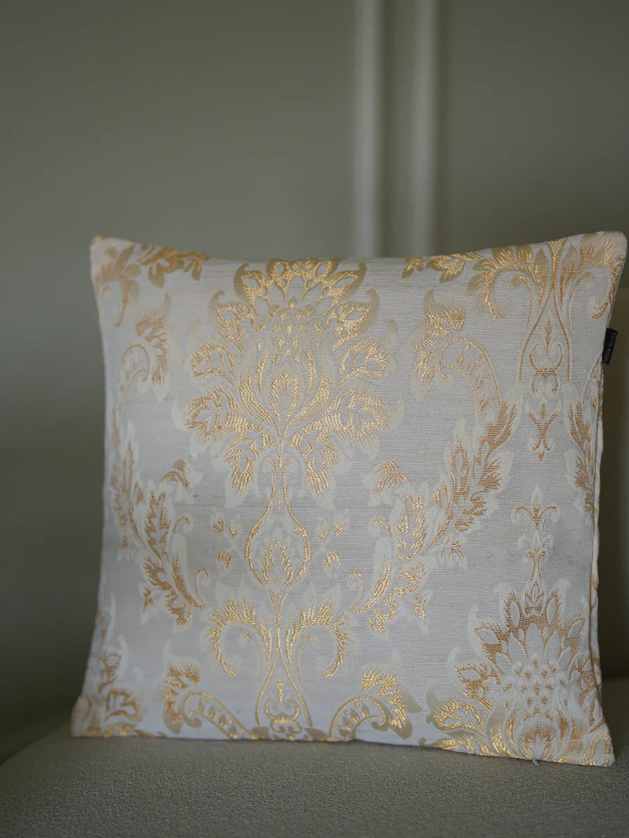 Regal Gold Tapestry Cushion Cover