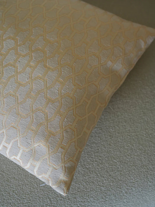 Regal Gold Maze Cushion Cover