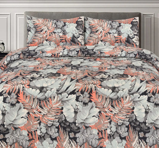 ROMA SKY PRINTED PURE COTTON BEDSHEET ASH-4007