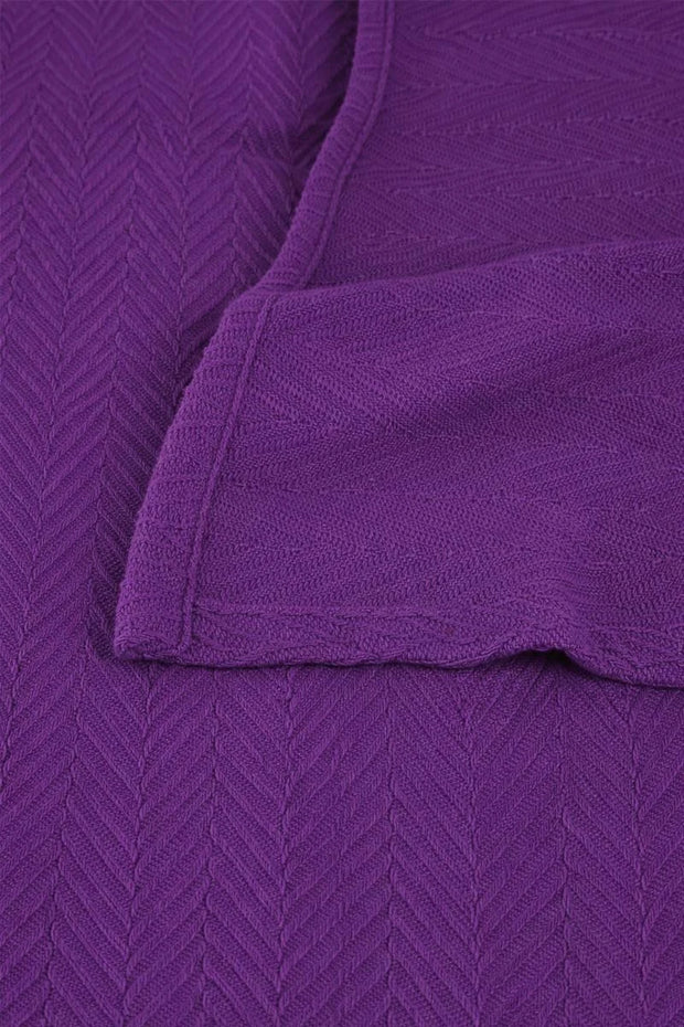 Zig-Zag Chevron All-Season Cotton Bedding Blanket
