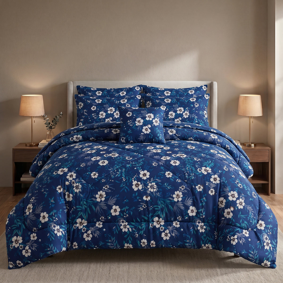 Veloura Cotton Comforter Set - 7 PCS