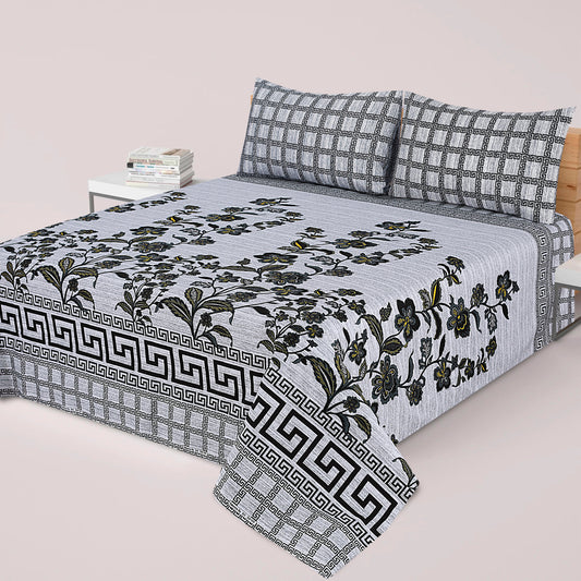 WINTOS PRINTED PURE COTTON BEDSHEET ASH-4001