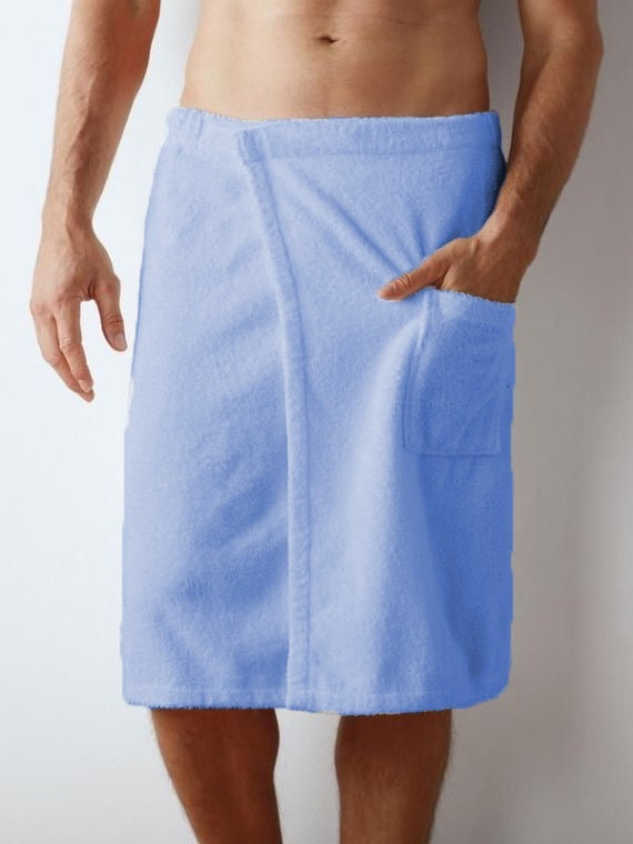 Men’s Shower Wrap blue