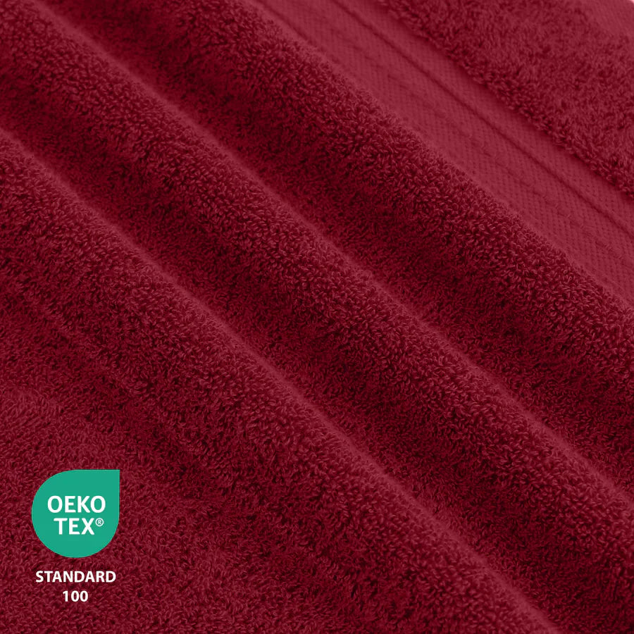 COTTON BATH TOWEL BURGUNDY