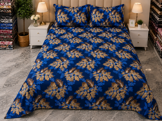 PRINTED PURE COTTON BEDSHEET ASH-40110