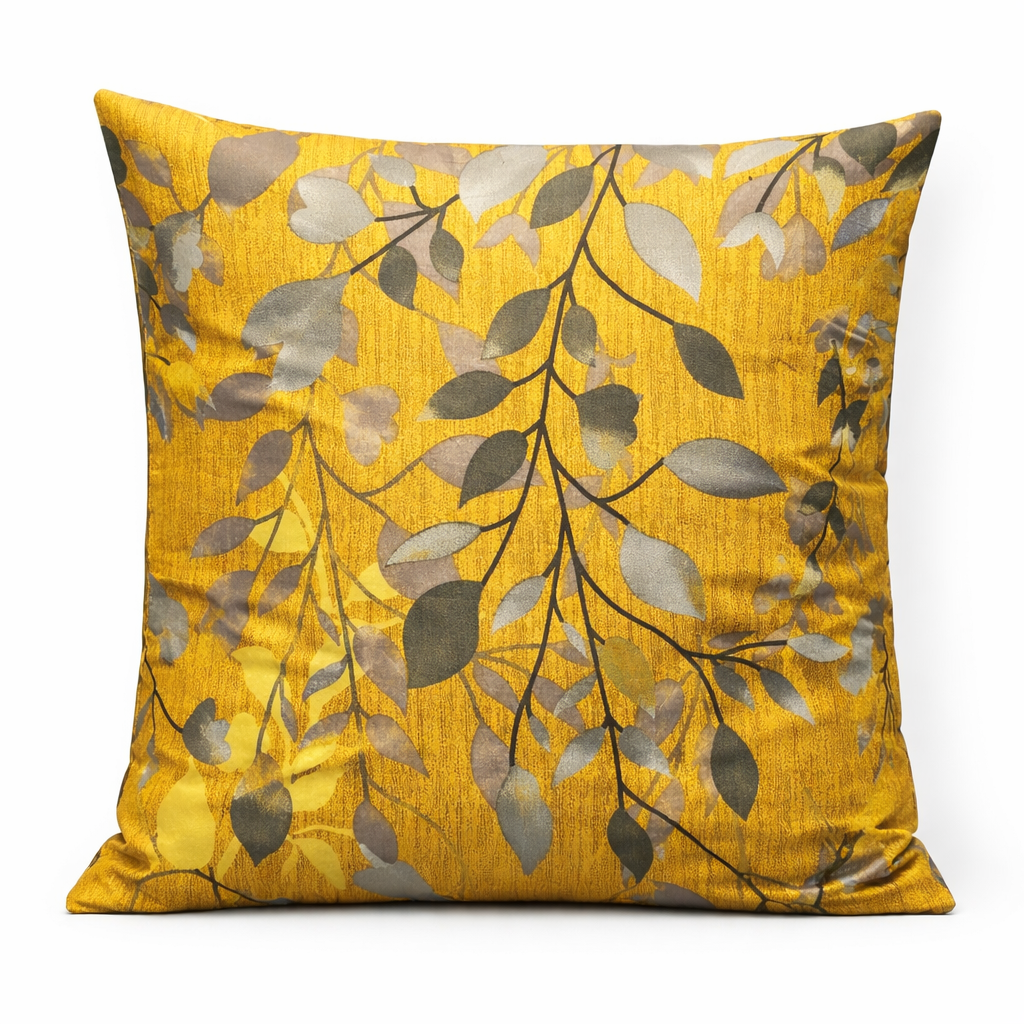 YELLOW TENNI CUSHION COVERS-PACK OF 2