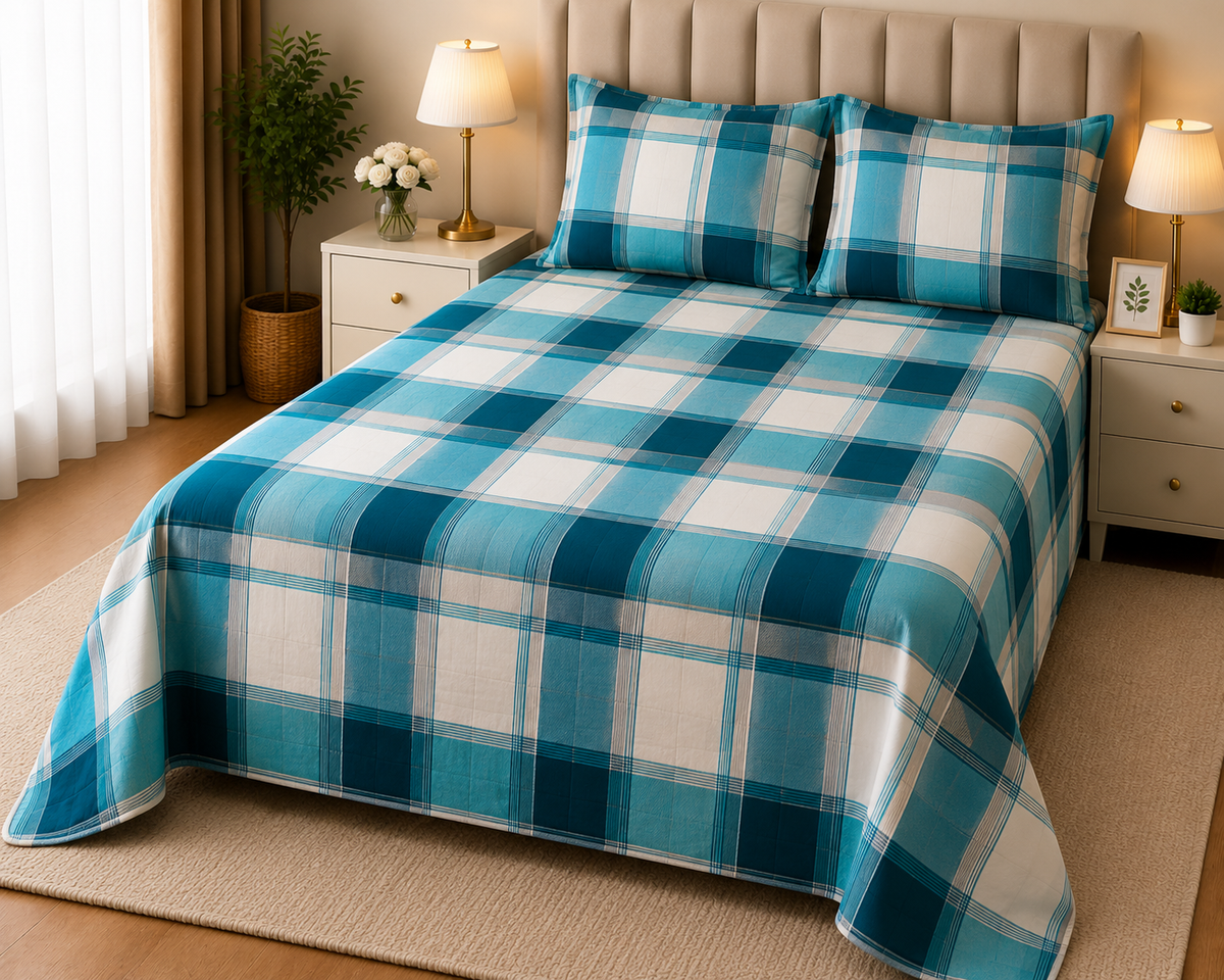 PRINTED PURE COTTON BEDSHEET ASH-4067