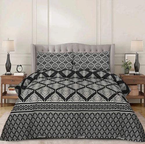 PRINTED PURE COTTON BEDSHEET ASH-4083