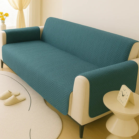 New MAT ULTRASONIC SUPER SOFT SOFA COVER-ZINC