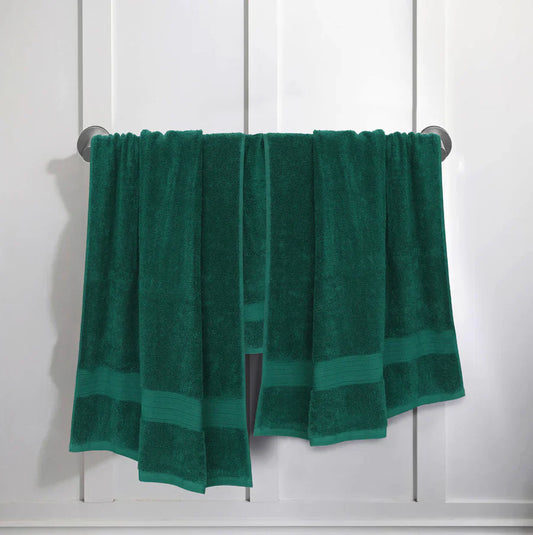 COTTON BATH TOWEL HUNTER GREEN