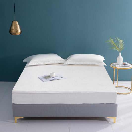 Terry Waterproof Mattress Protector - White