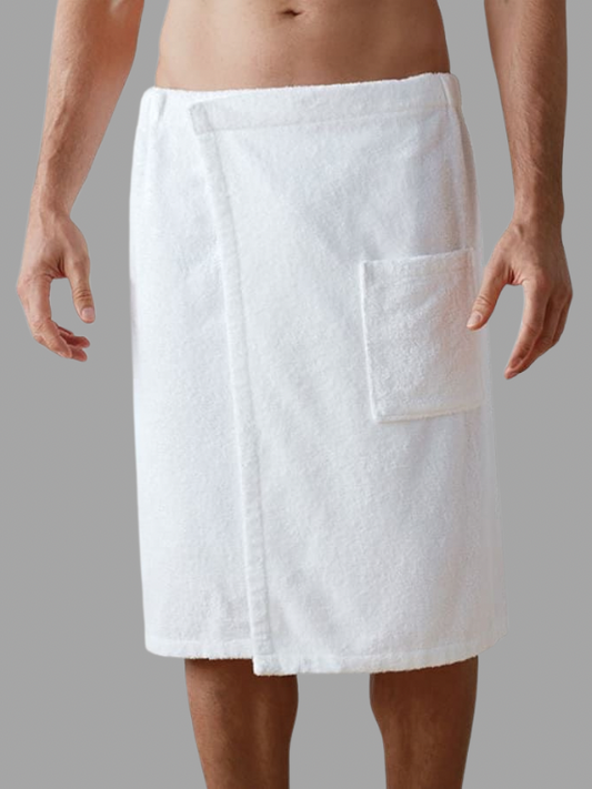 Men’s Shower Wrap White