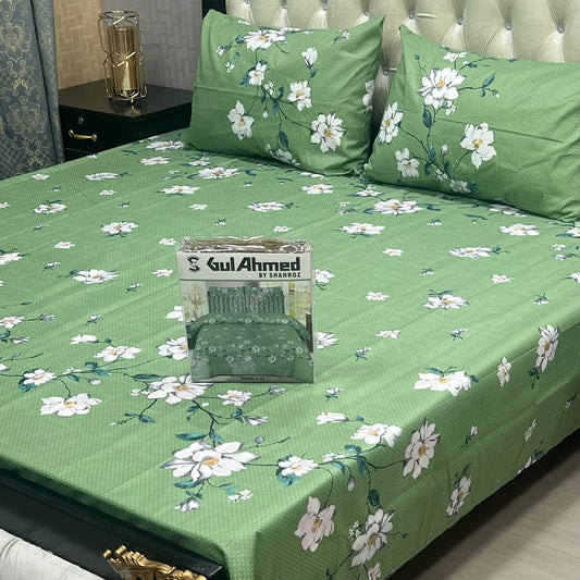 PRINTED PURE COTTON BEDSHEET ASH-4086