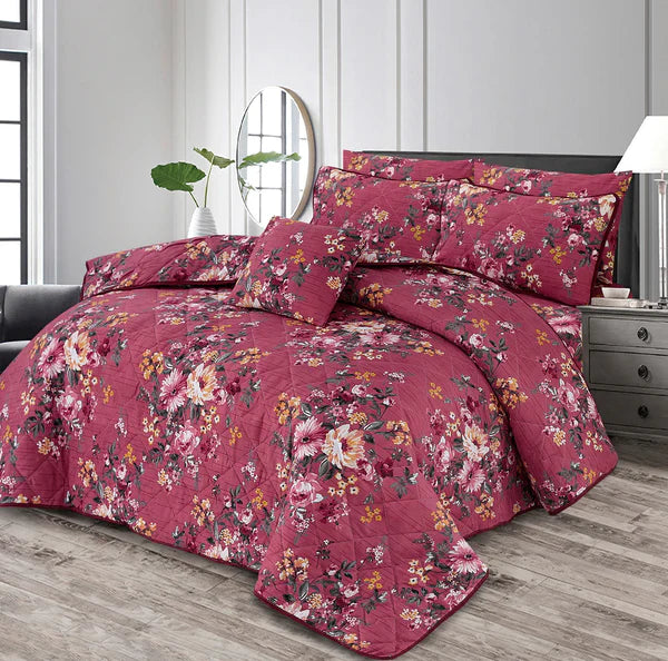 PINK M.Z COTTON COMFORTER SET-7PCS