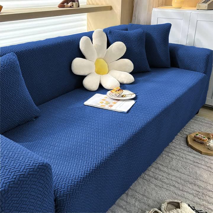 AINT MAT Velvet Turkish Sofa Cover - Blue