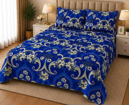 LITE CRS PRINTED PURE COTTON BEDSHEET ASH-4007