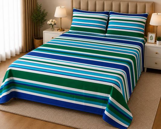 PRINTED PURE COTTON BEDSHEET ASH-4093
