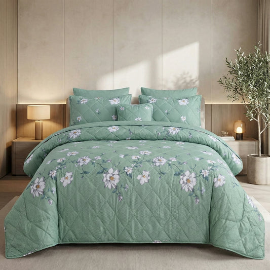 Deluxe Cotton Comforter Set - 7 PCS