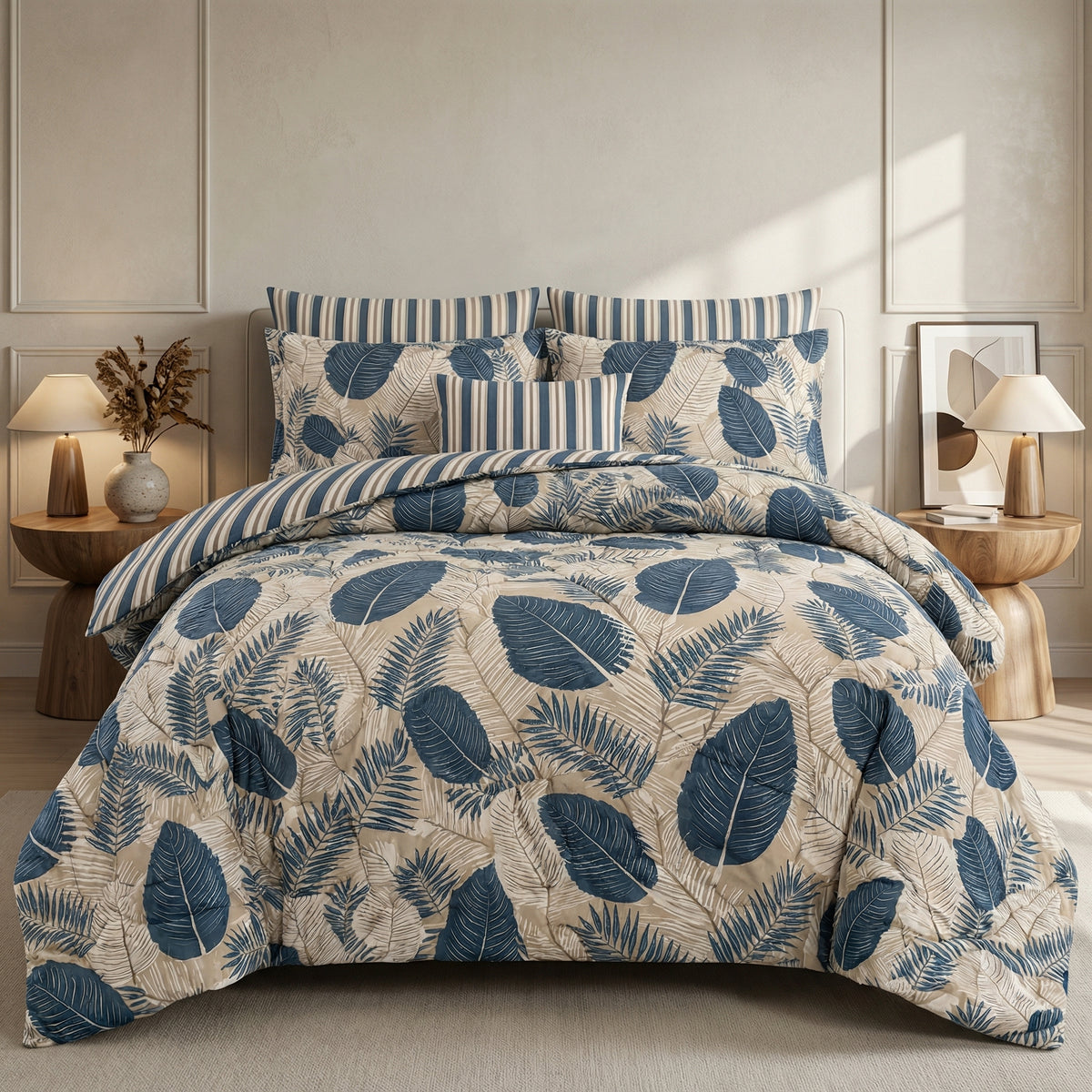 Petal Cotton Comforter Set - 7 PCS