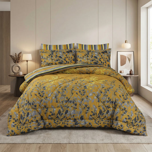 Royal Essence Cotton Comforter Set - 7 PCS
