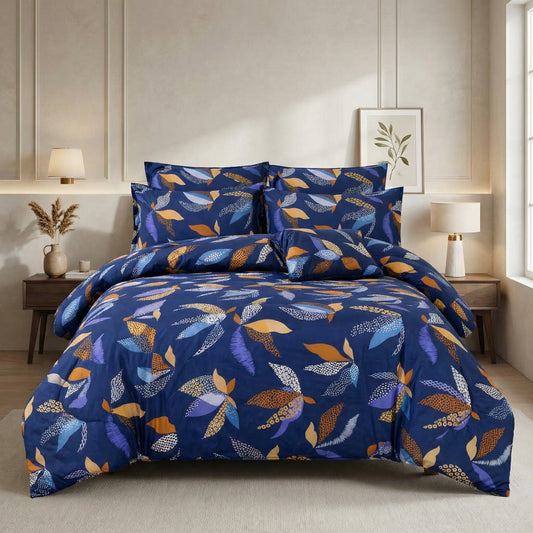 Softique Cotton Comforter Set - 7 PCS