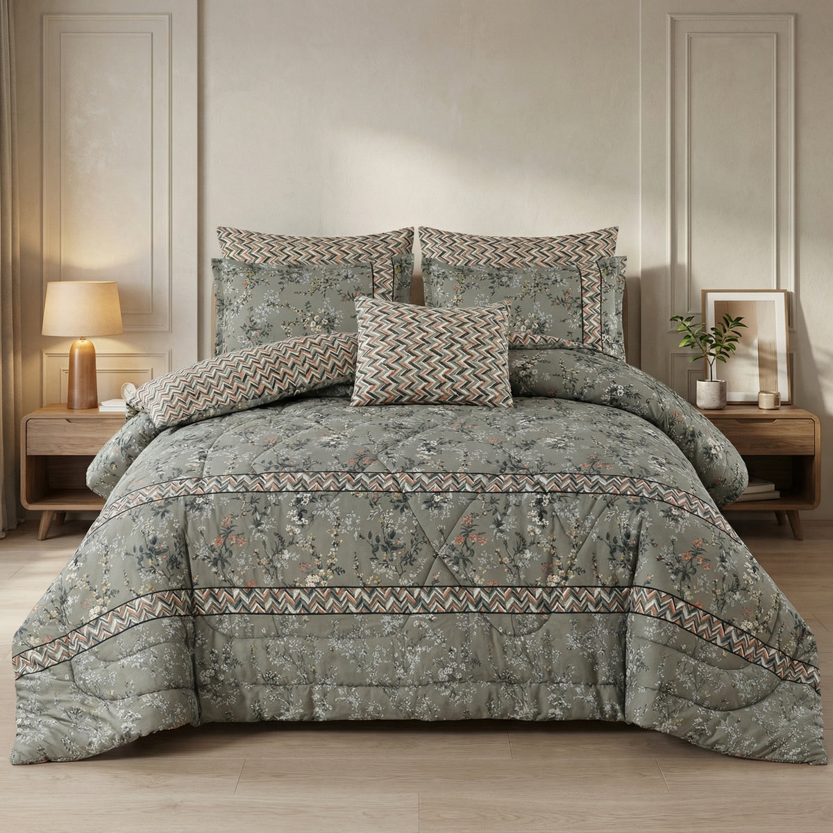 Snugara Cotton Comforter Set - 7 PCS