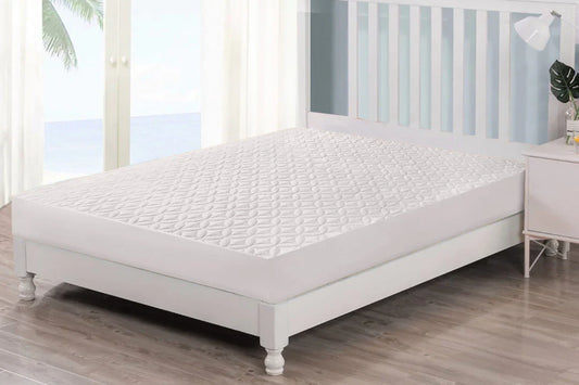 QUILTED WATERPROOF MATTRESS PROTECTOR-WHITE ULTRA SONIC